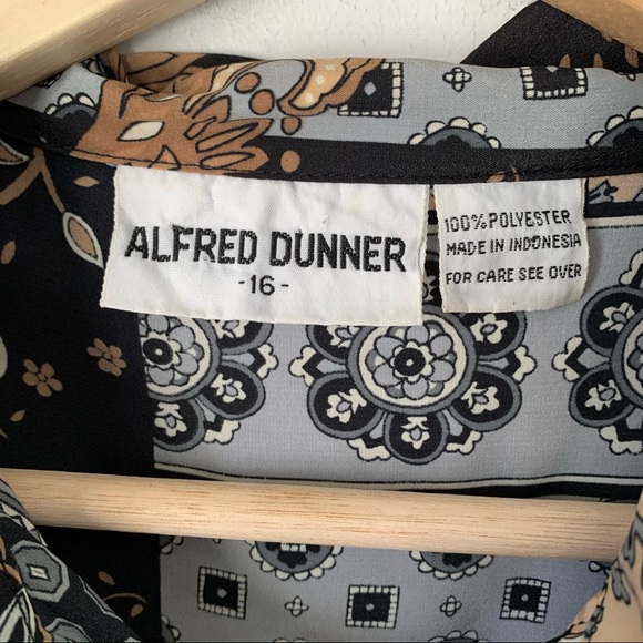 Alfred Dunner Paisley Button Blouse Top Vintage Womens Size 16 - Picture 2 of 8